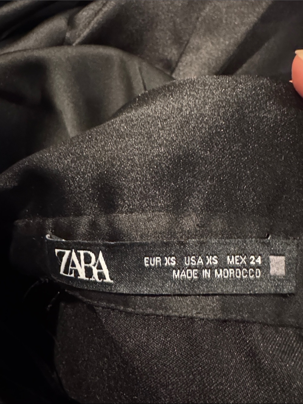 Zara Satin Effect Cargo Jumpsuit in black size xs (missing the belt) - Picture 10 of 12